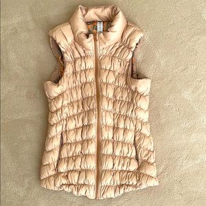 Anthropologie Pure + Good Puffer Vest Champagne